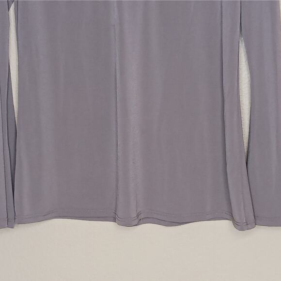 E.L.H. Studio Long Sleeve V Neck Pullover Stretch Knit Top Womens Medium Brown - Picture 5 of 7